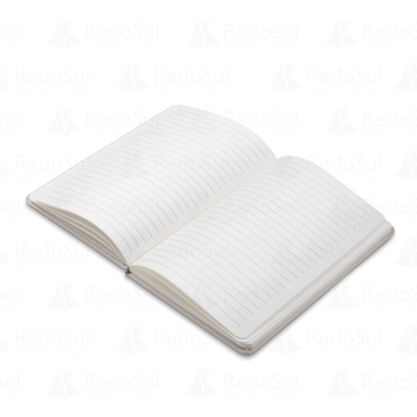 Caderno em PU com placa em metal Caderno em PU com placa em metal